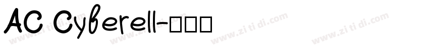 AC Cyberell字体转换